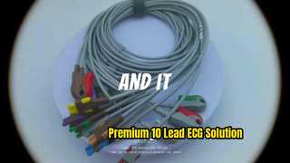 Kabel EKG 10 Timbal Berkualitas Tinggi untuk Pengujian Stres