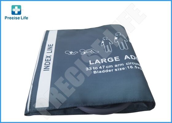 NIBP Cuff Besar Dewasa 33-47cm Bisa digunakan kembali Nylon Arm Pressure Cuff untuk Monitor Pasien